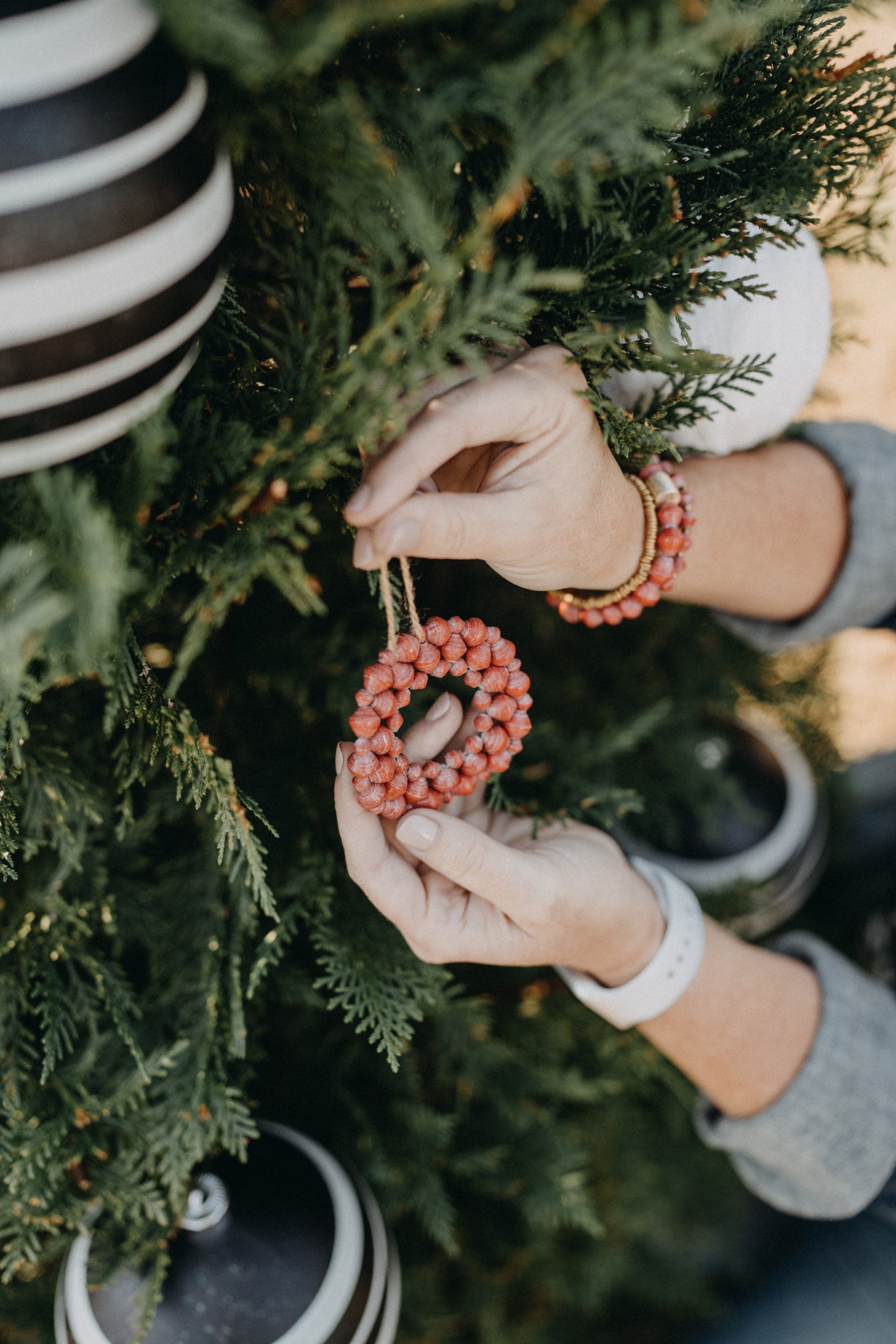 Beaded Wreath Ornament